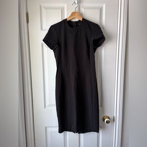 Simons Elegant Black Midi Dress